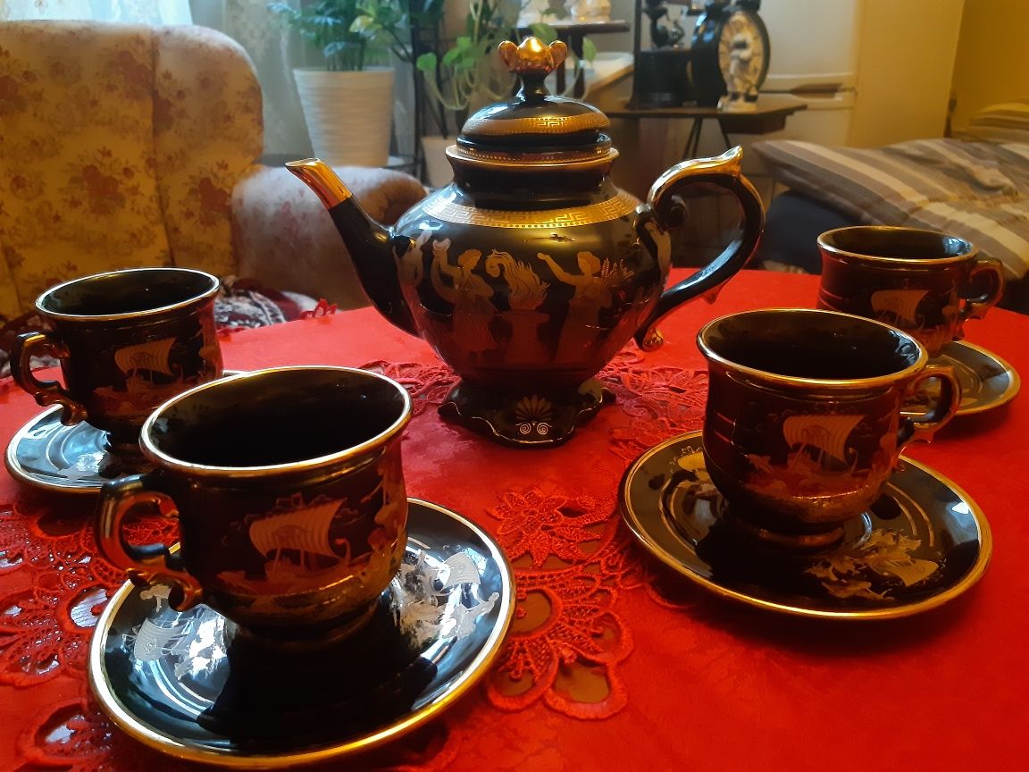 Ręczna grecka porcelana KRATIMENOS 24kzlito
