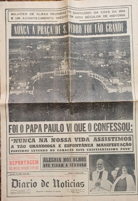 Católicos Papa João Paulo II 3 Jornais da Visita a Portugal