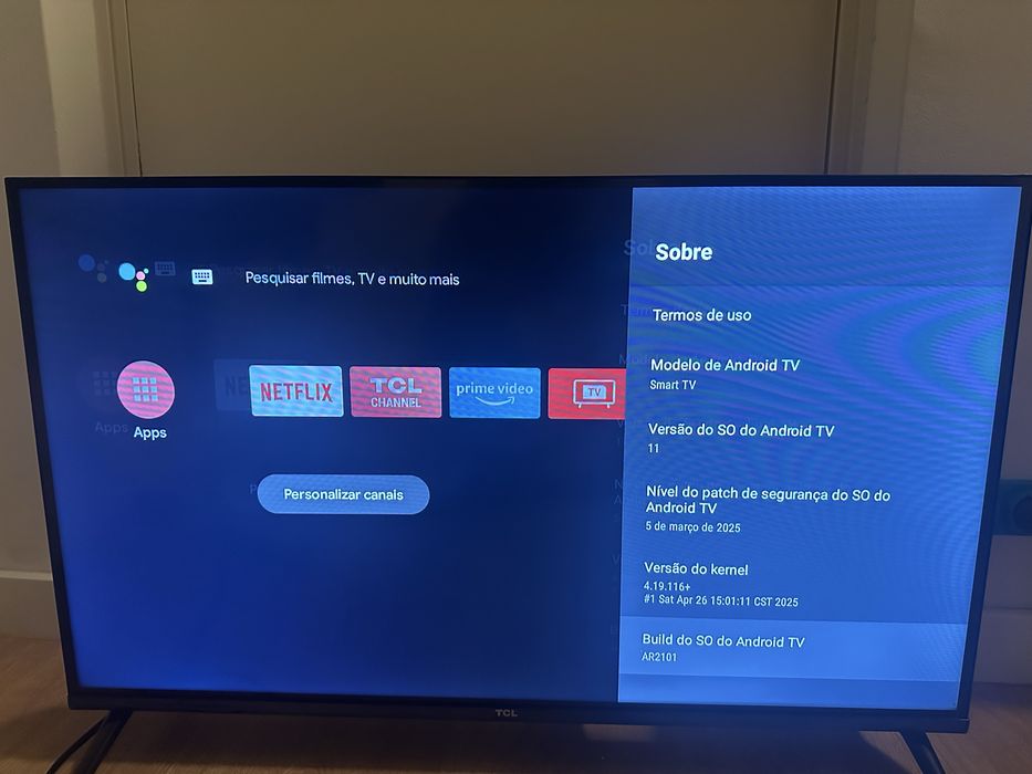 Smart TV TCL 32” Full HD Android TV – Conservada