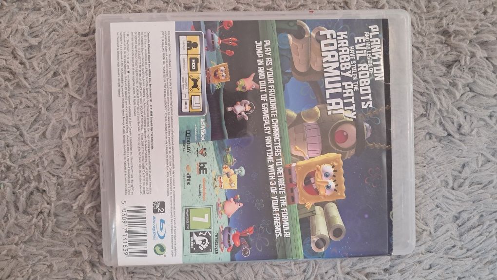 Płyta " Spongebob SQUAREPANTS" na PS3