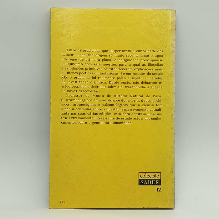 Livro - C. Arambourg - A Génese Da Humanidade - PAR4