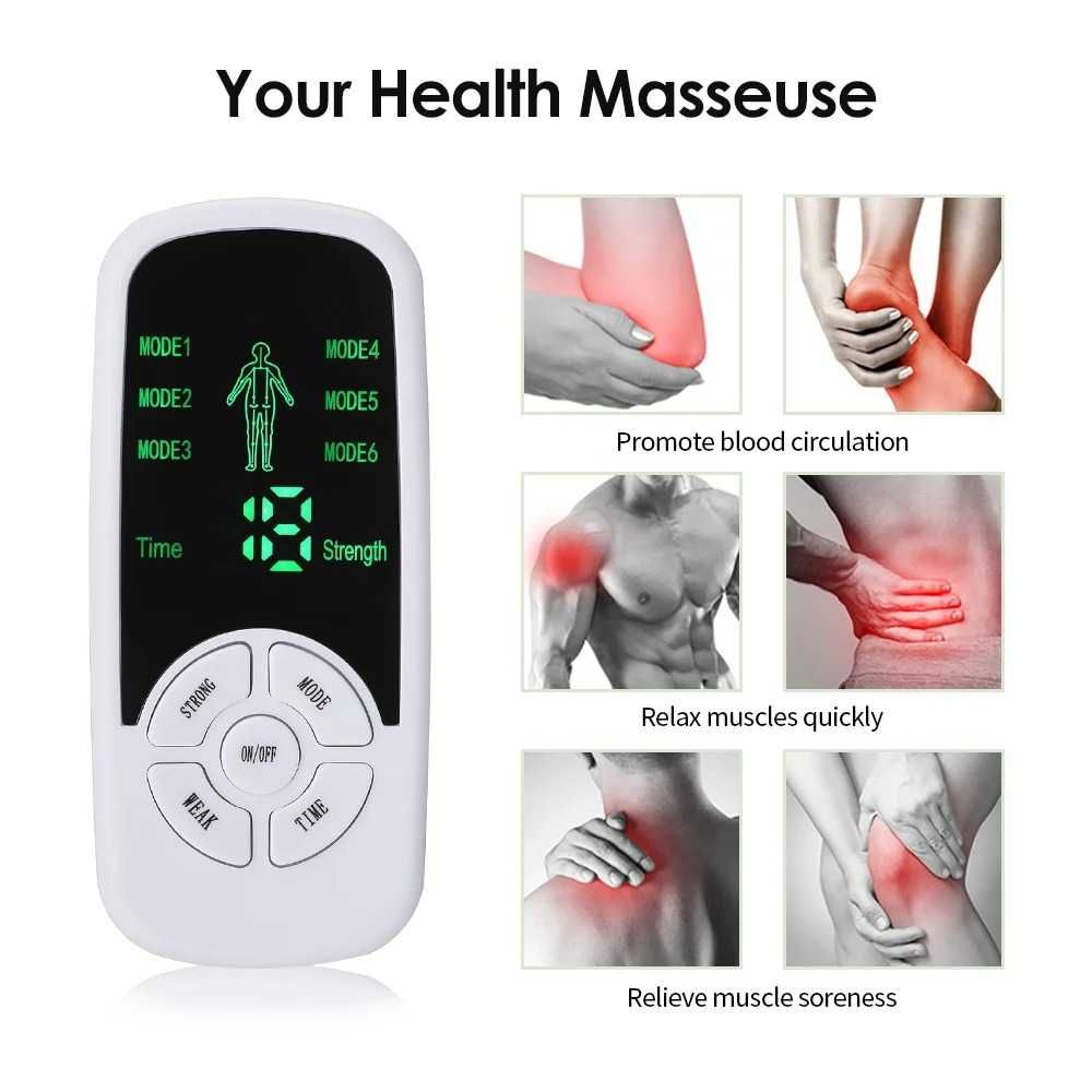 Estimulador Elétrico de Terapia Muscular EMS - Máquina TENS