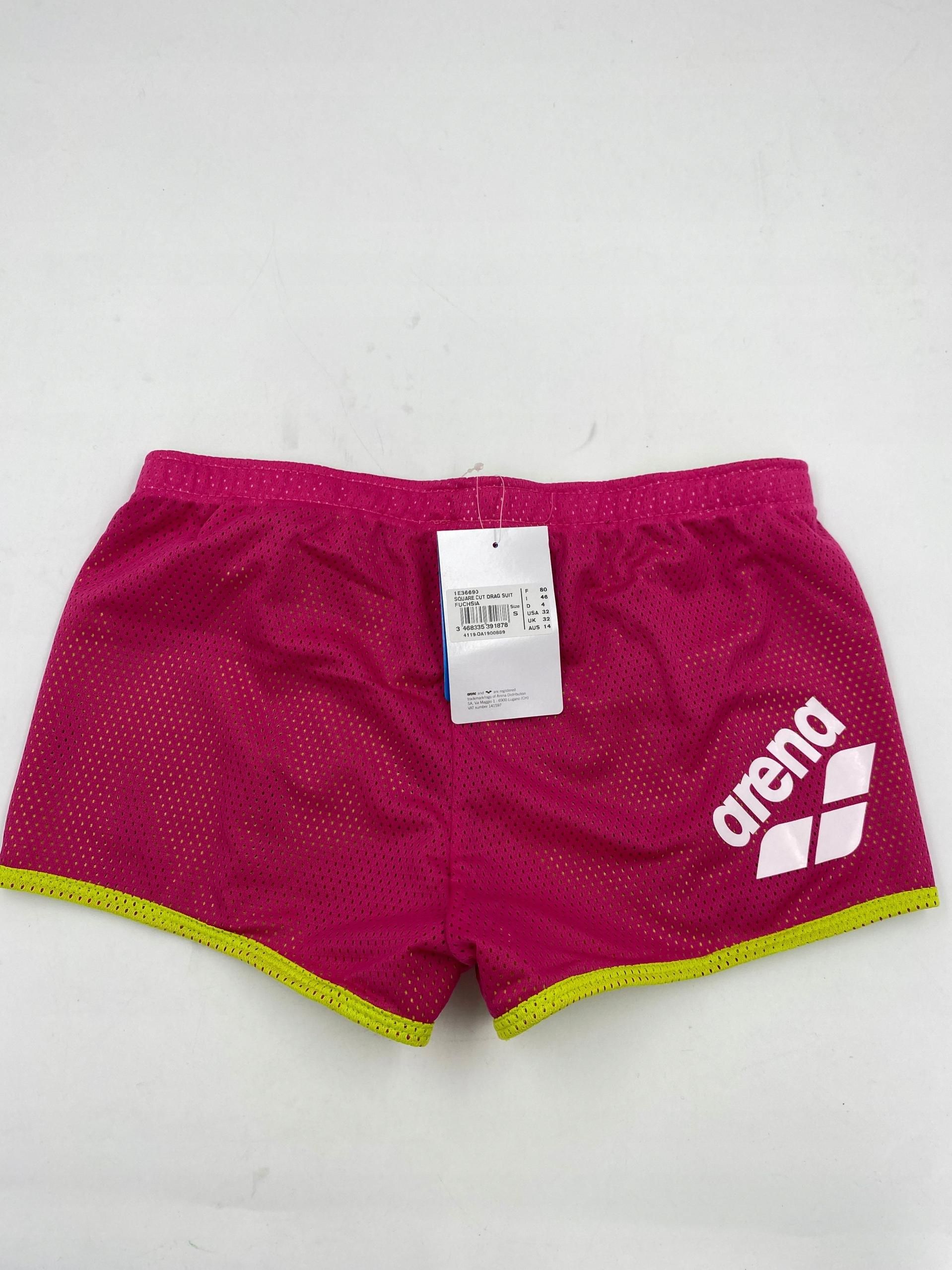 kąpielówki bokserki oporowe arena square cut drag suit fuchsia roz s