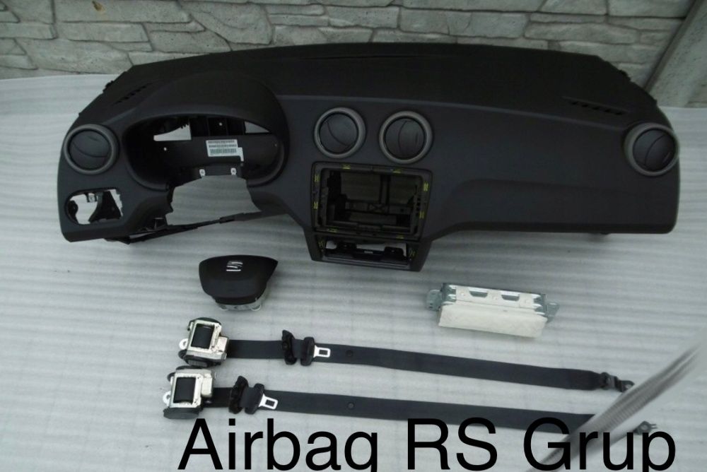 Tablier airbags cintos Seat Ibiza 6j - conjunto!