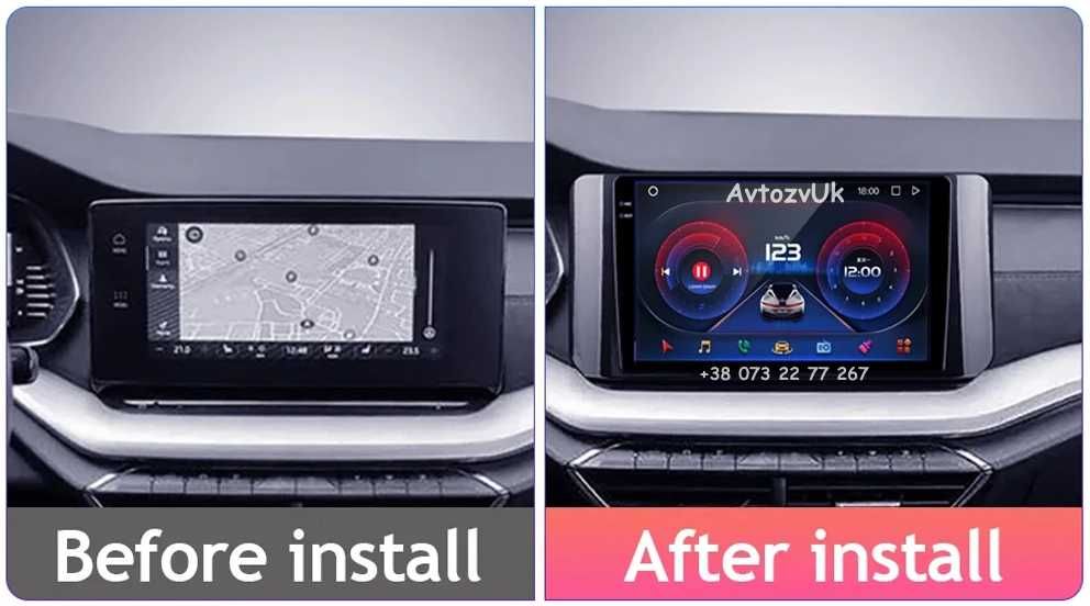 Android 14 SKODA Octavia 3 A7 A8 Октавия 3 А7 А8 CarPlay GPS Магнитола