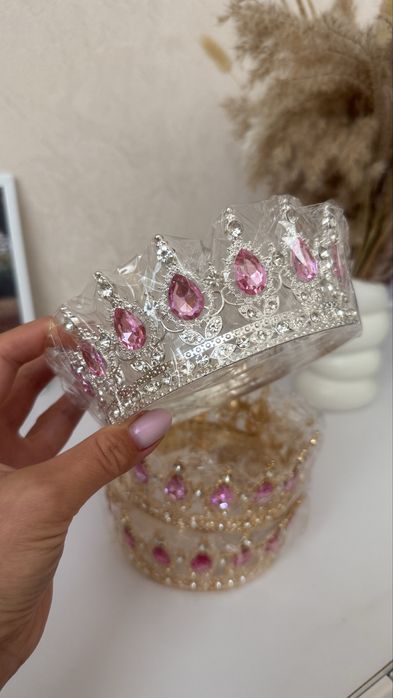 Корона для торта 12см, металева