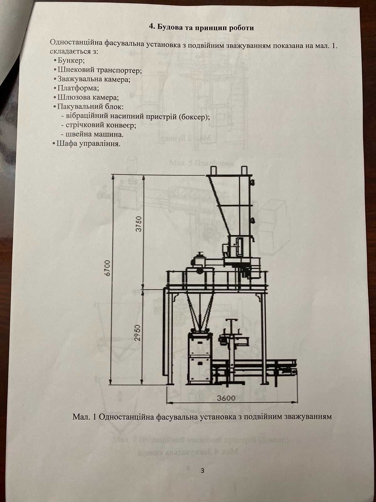 Фасовочная установка для муки