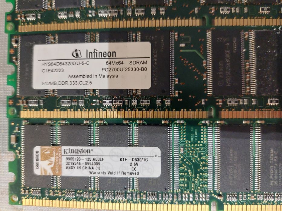 Pamięć kości  RAM DDR