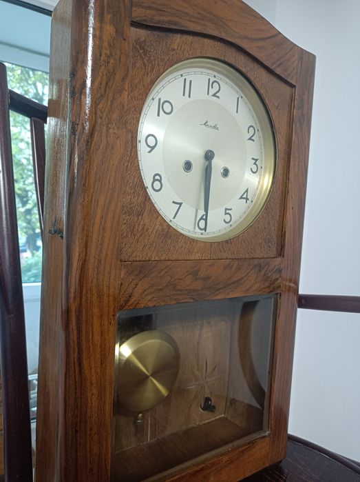 Wiszący zegar Mauthe w stylu Art Deco