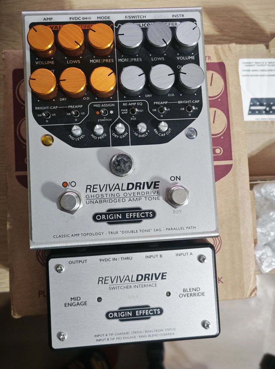 Origin Effects Revival Drive + Switcher interface (zamiana też)