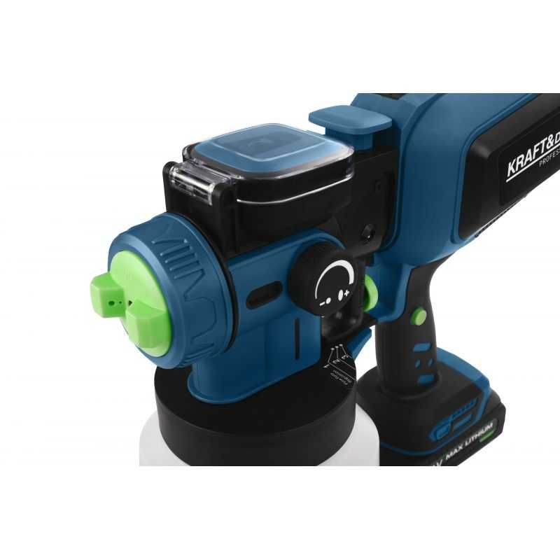 PISTOLET NATRYSKOWY akumulatorowy 21V 2500mAh pojemnik 1200 ml KD5480