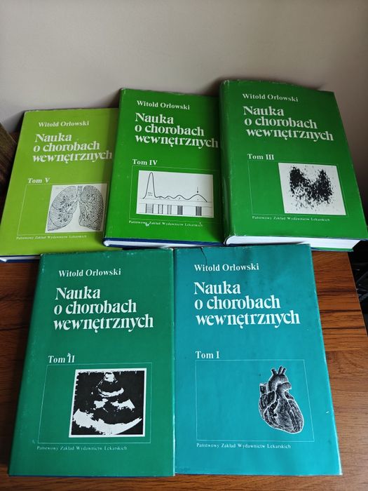 Tanio nowe 5 szt.Nauka o chorobach wewnętrznych