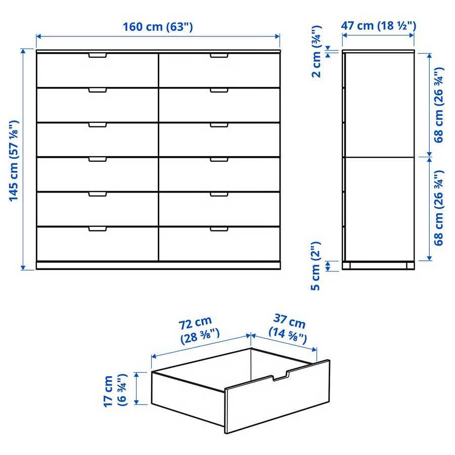 Duas comodas 6 gavetas IKEA Nordli (ou uma com 12 gavetas)
