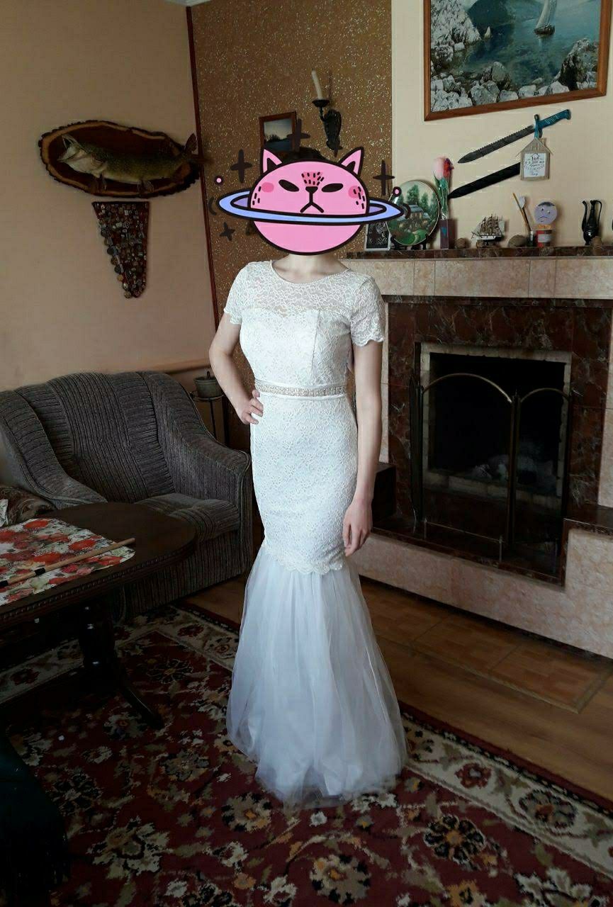 Весільна сукня Русалка гіпюр фатин свадебное платье Рыбка