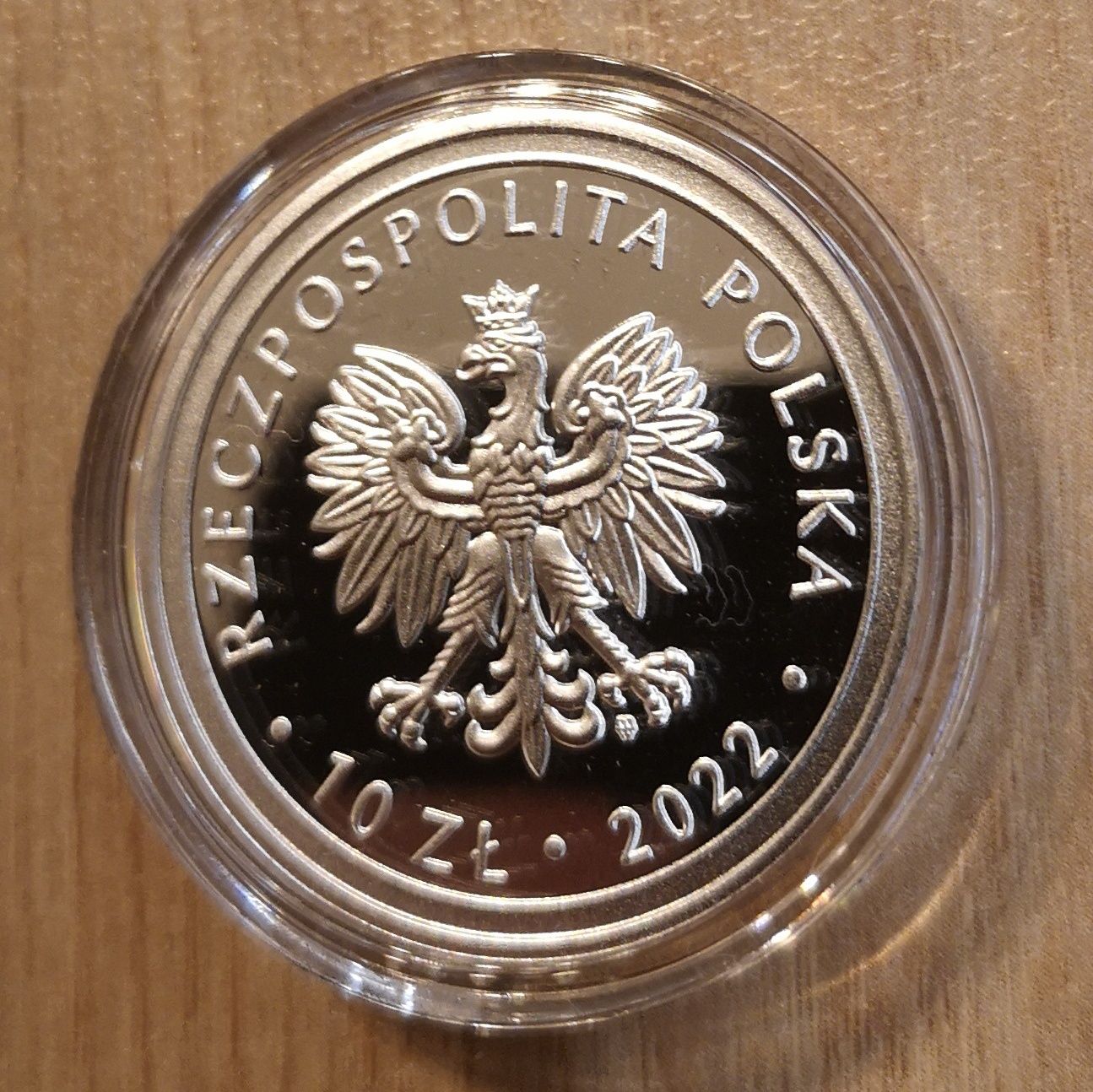 Moneta 10 zł 2022r niemiecki obóz dla polskich dzieci w Łodzi