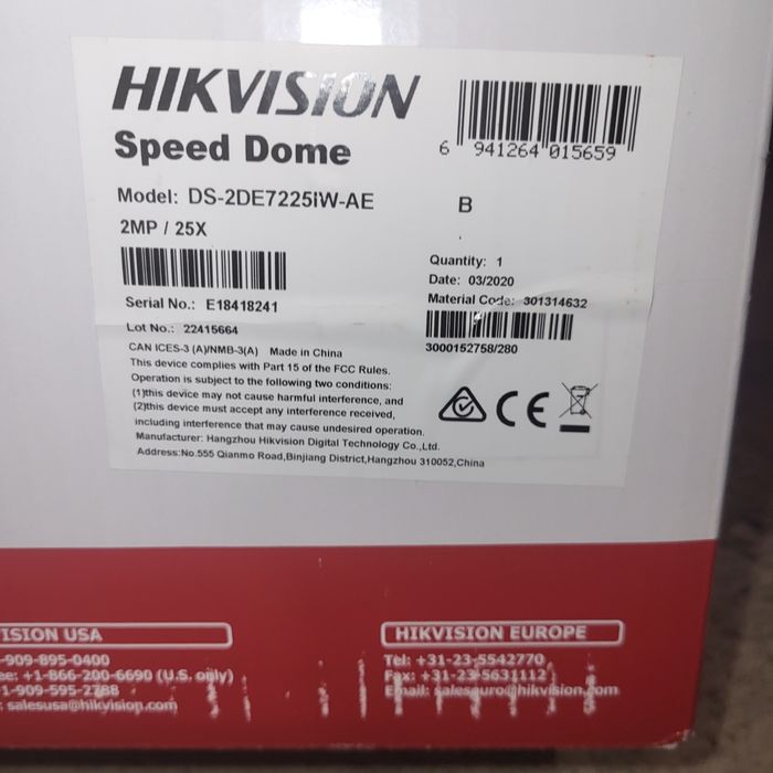 Hikvision kamera obrotowa
