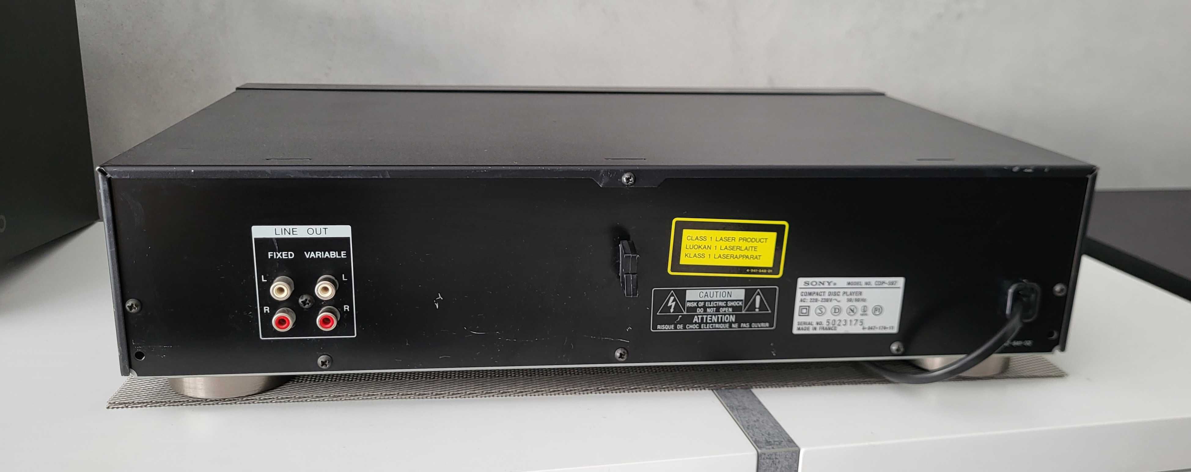 SONY CDP-597 odtwarzacz CD z pilotem