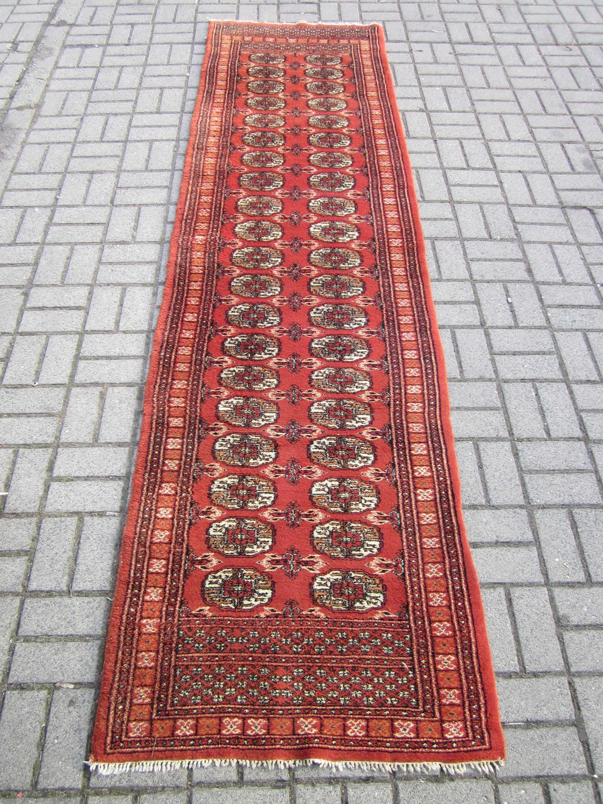 dywan/chodnik wełniany ręcznie tkany WyCZyszczONy