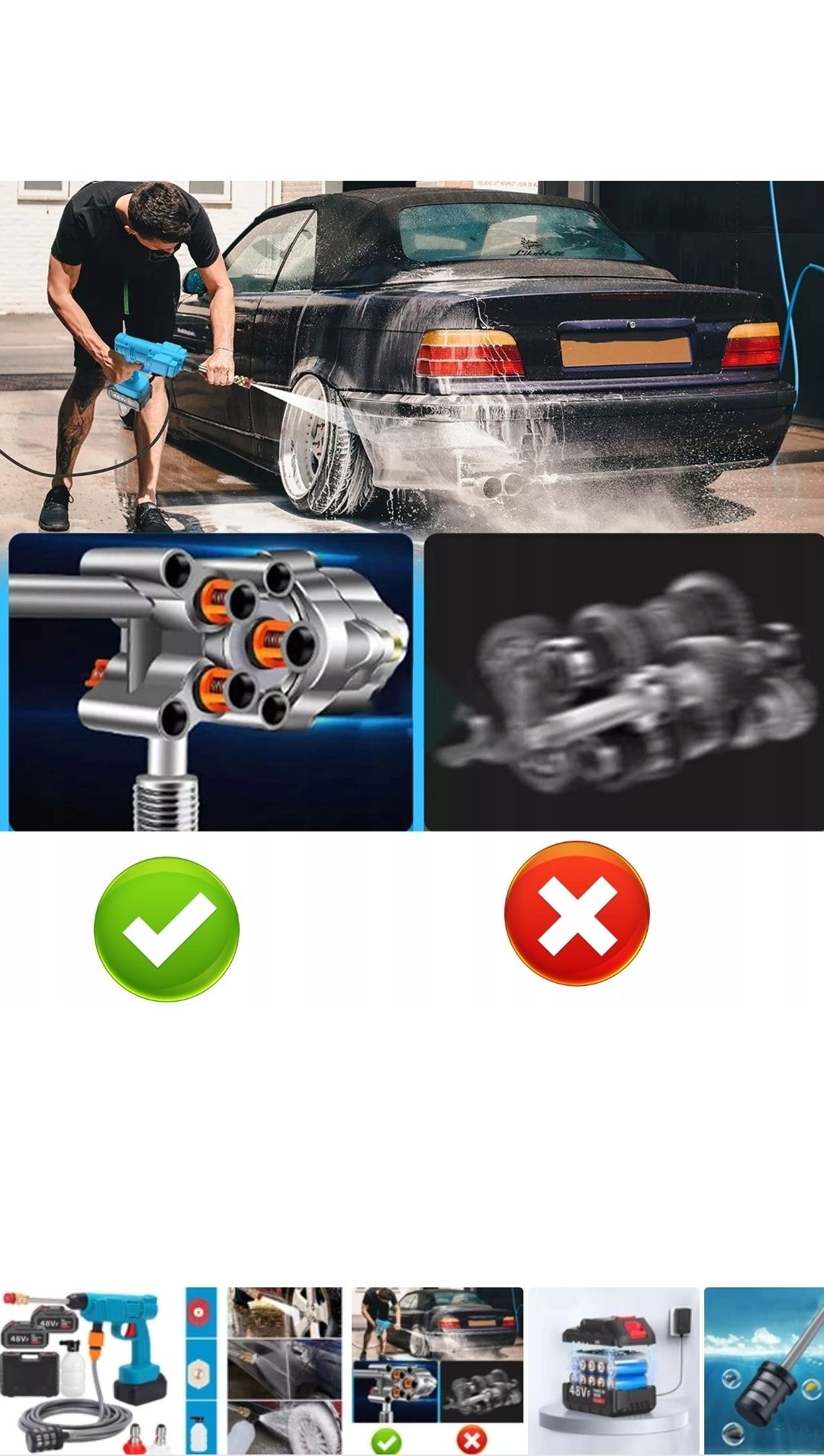 Myjka karcher akumulatorowa 2 x aku 48v  cały osprzęt walizka