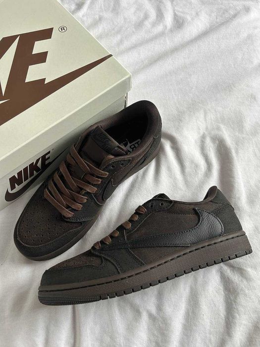 Кросівки Nike Air Jordan 1 Retro Low OG SP x Travis Scott Velvet Brown