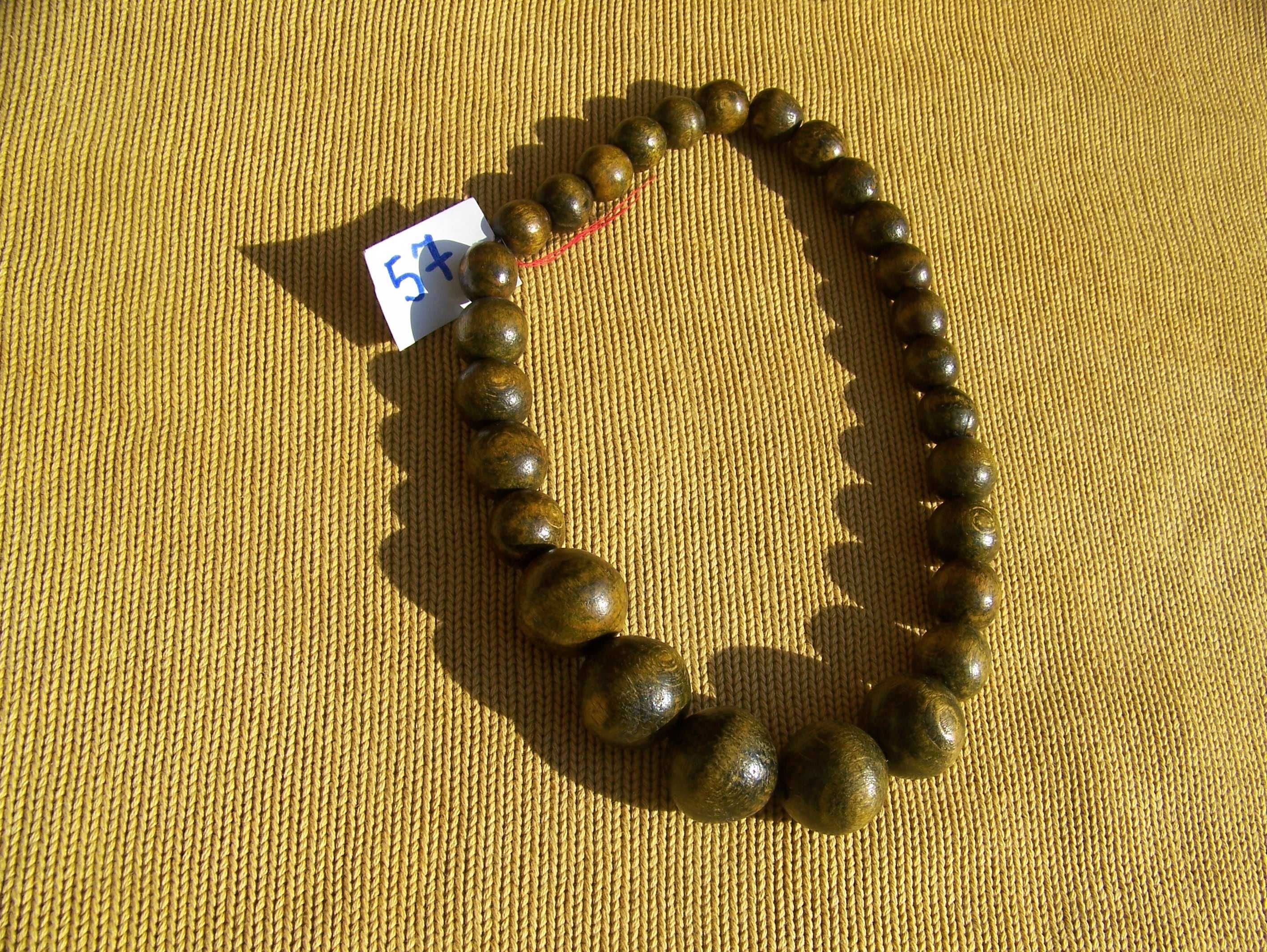 korale drewniane Boho