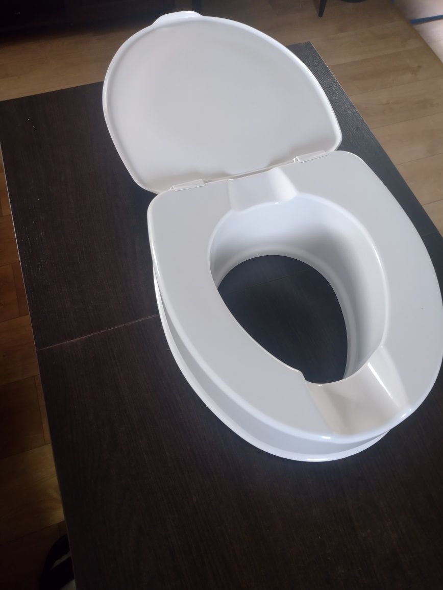 Nakładka na deskę na sedes nasadka toaletowa z pokrywą WC wys 15 cm