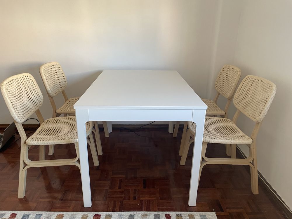 Conjunto mesa e cadeiras (ou apenas mesa ou cadeiras)