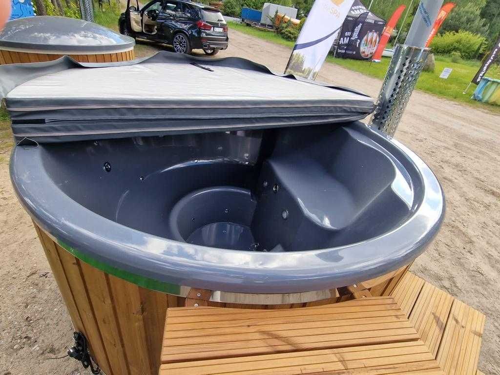 Balia Ogrodowa Jacuzzi Bania Hot Tub Gorąca Beczka Pokrywa Termiczna
