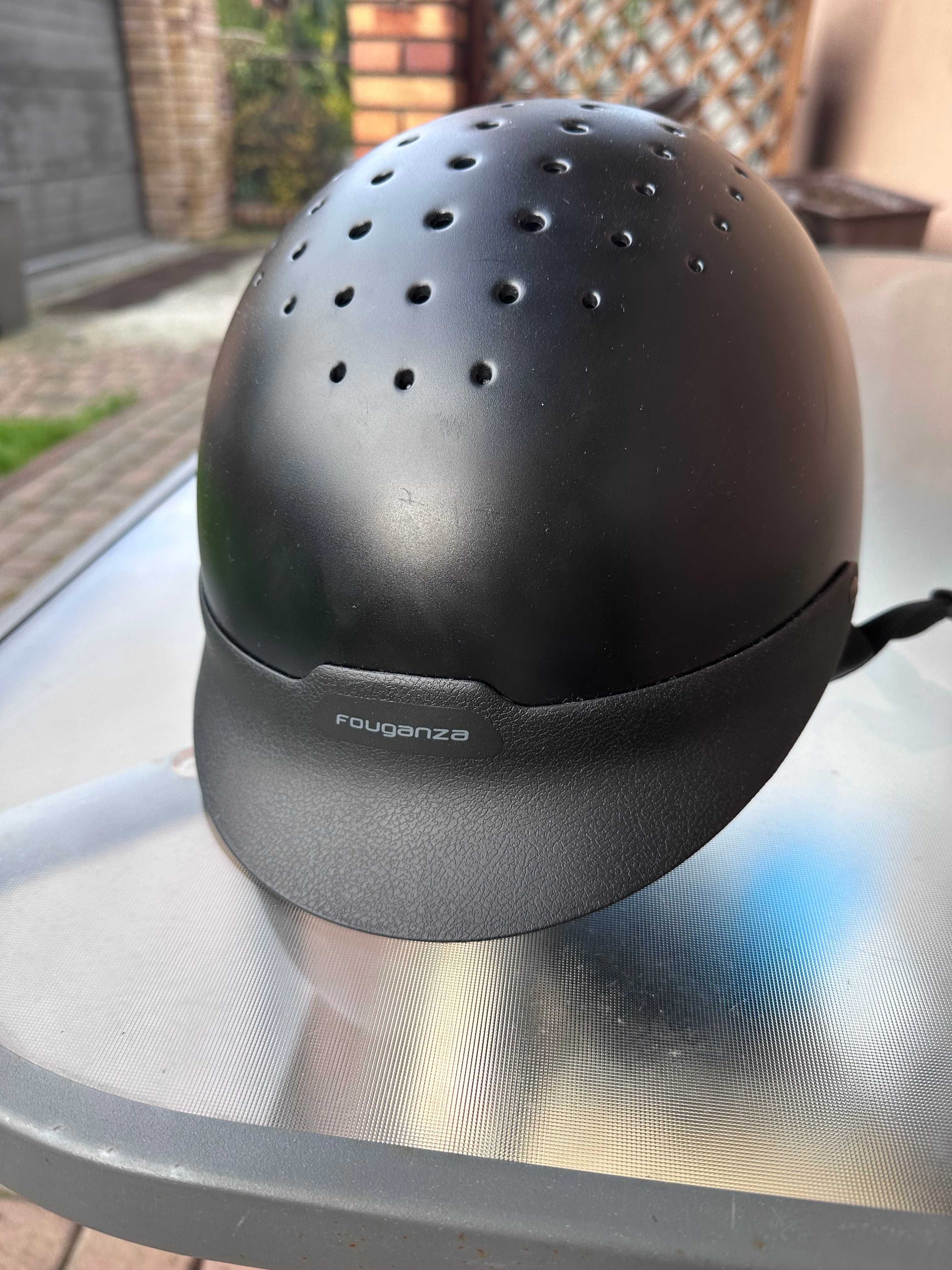 Kask do jady konnej FOUGANZA= DECATHLON  L: 58-61cm