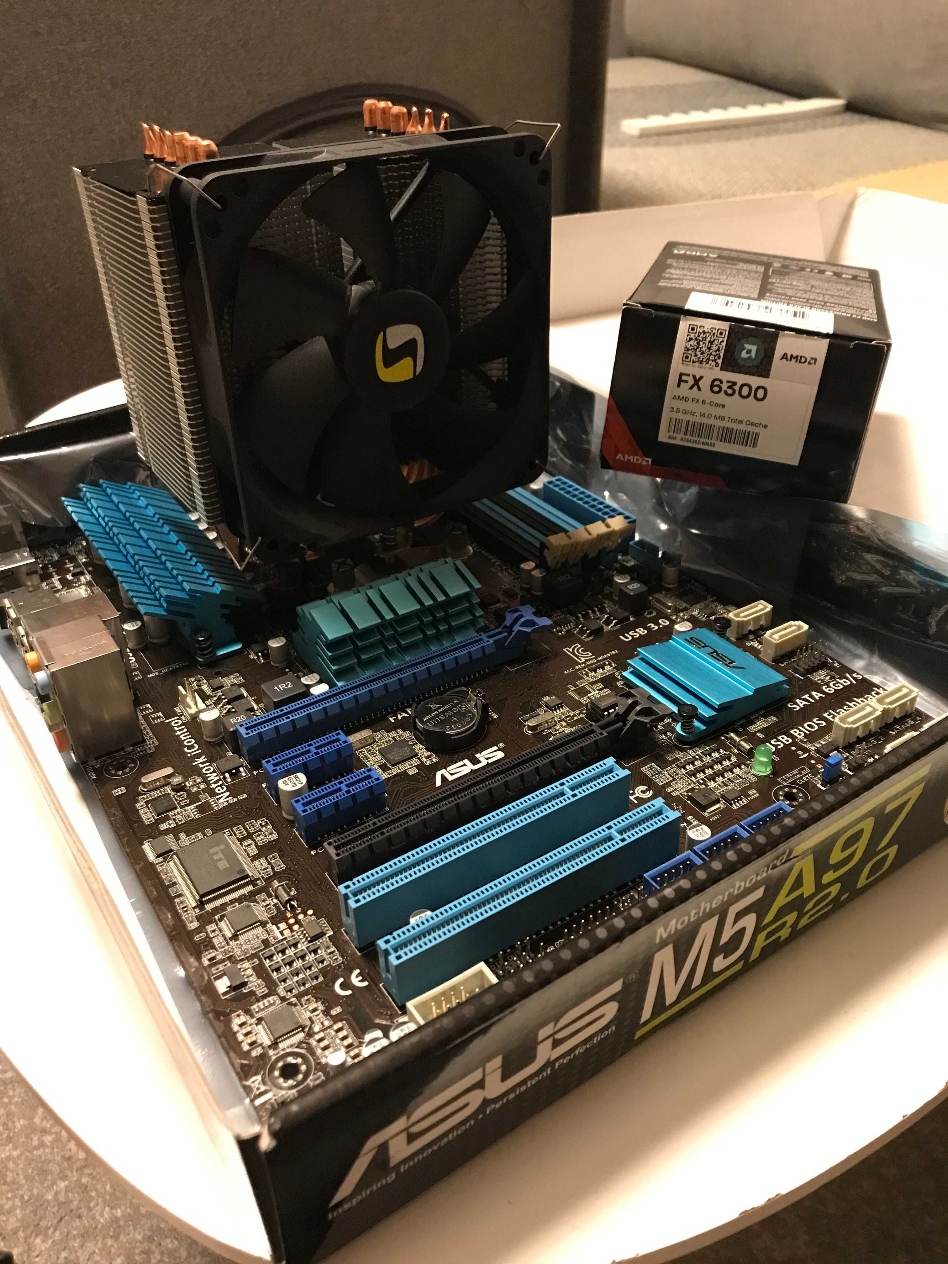 płyta ASUS M5A97 R2.0 + procesor AMD FX 6300 chłodzenie Fortis 2