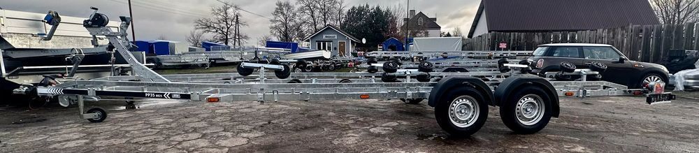 Przyczepa podłodziowa 3500DMC Lorries pod jachtPP35-8825 do 860cm!