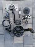 Napęd Shimano, manetki, przerzutka, korba, support