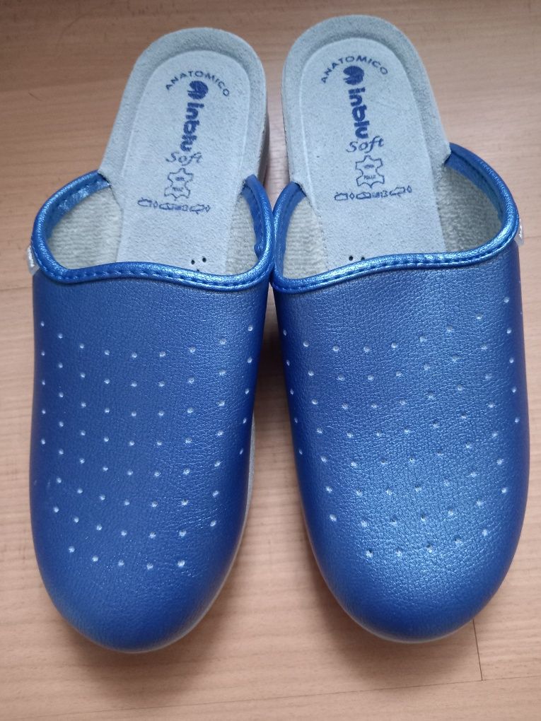 Klapki Inblu niebieskie