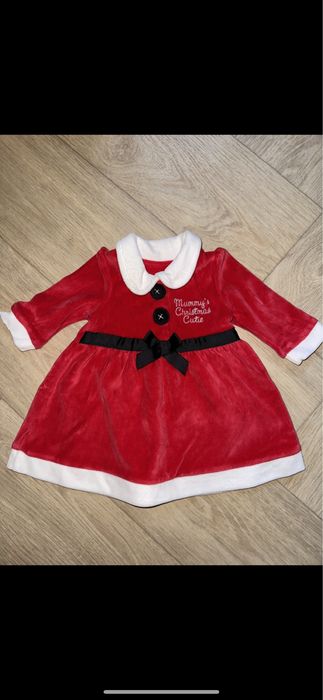 Сукня 0-3 міс новонароджені червона новорічна