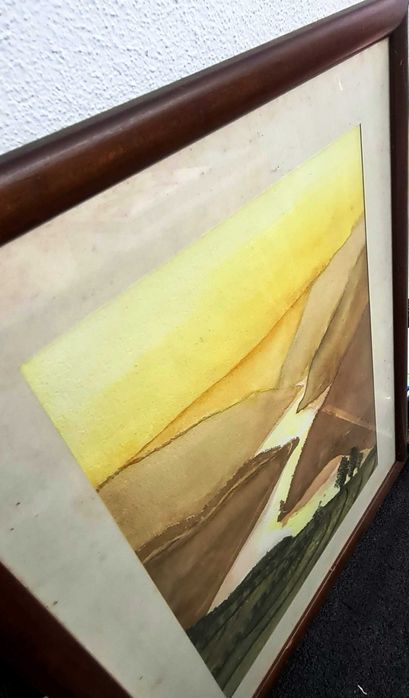 Pintura original a Aguarela de José Barbosa