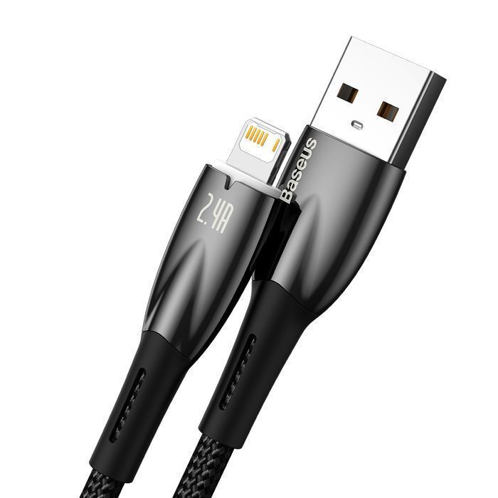 Kabel USB-A - Lightning Baseus Glimmer 2M Czarny