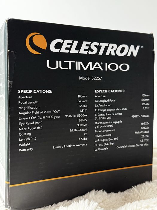 Телескоп підзорна труба Celestron Ultima 100 22x66-100 mm
