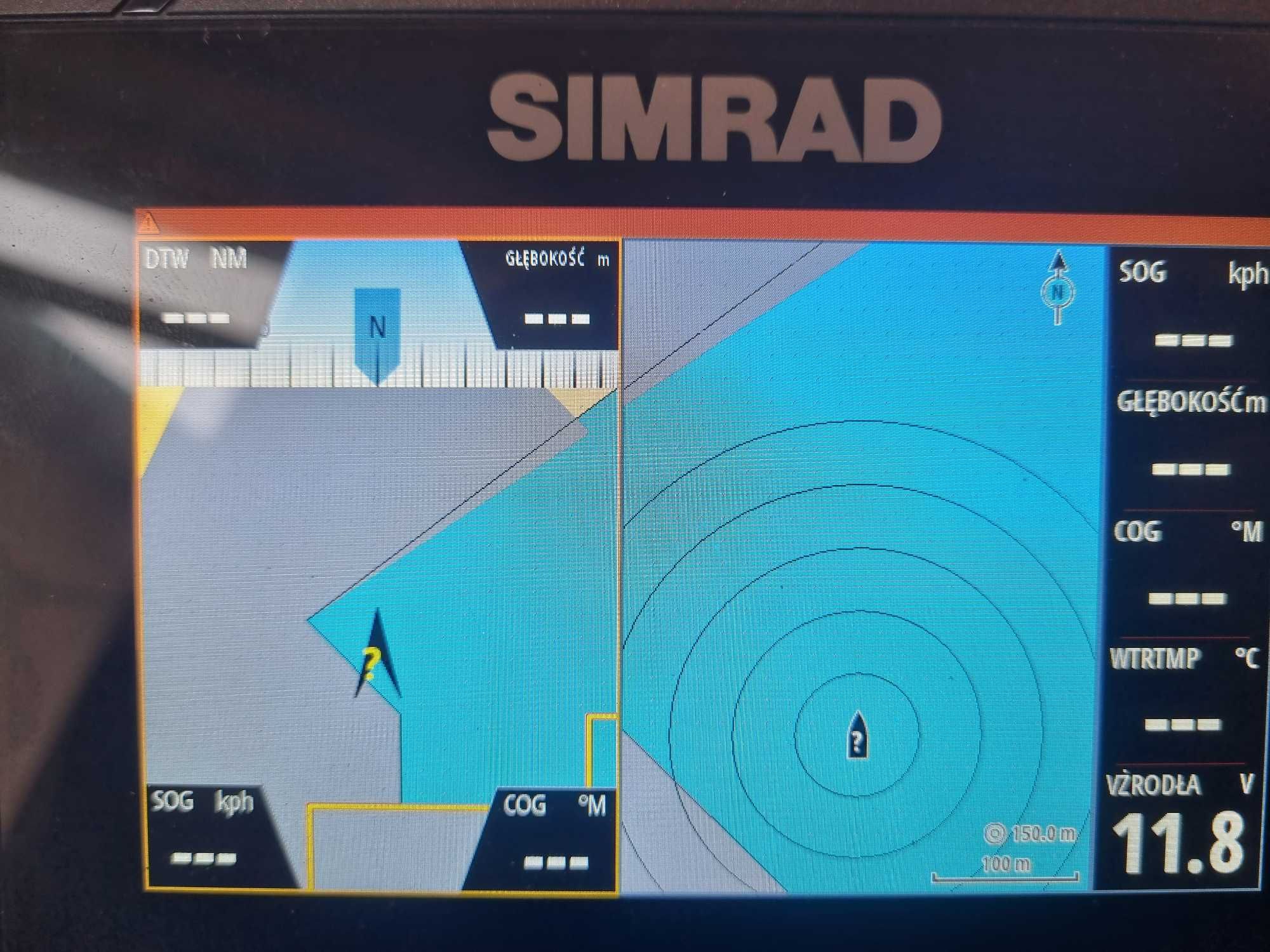 Simrad cruise 5" echosonda gps ploter map