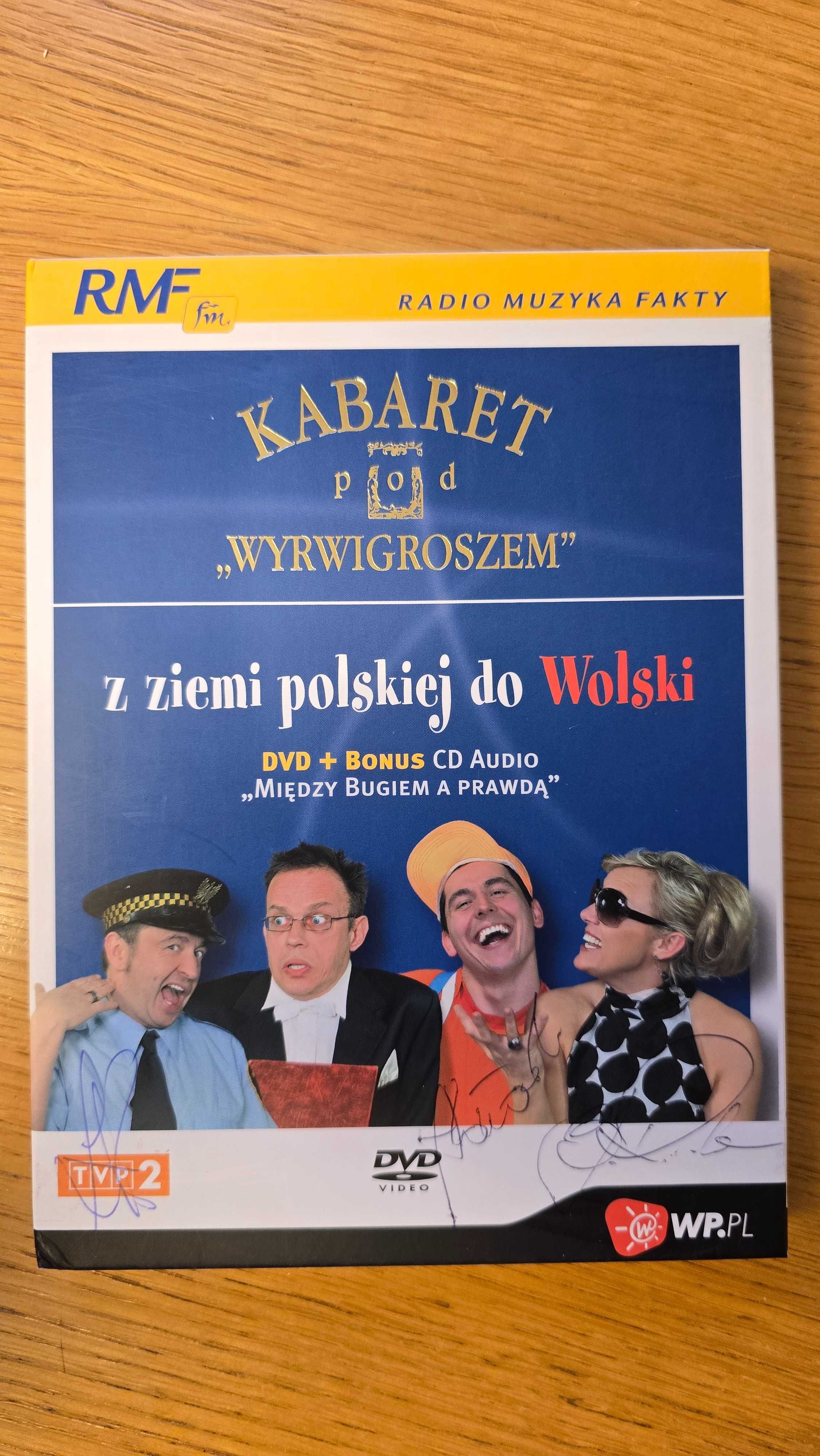 Kabaret pod Wyrwigroszem "Z ziemi polskiej do Wolski" DVD + autofgrafy