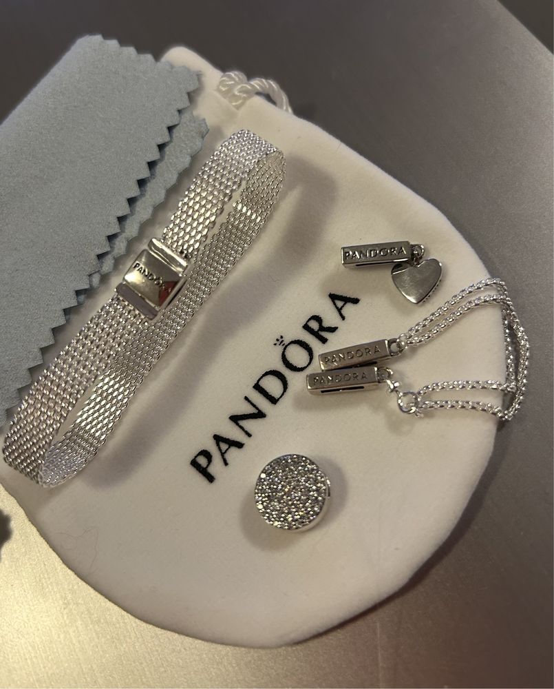Nowa Pandora r 16 charmsy +ściereczka gratis