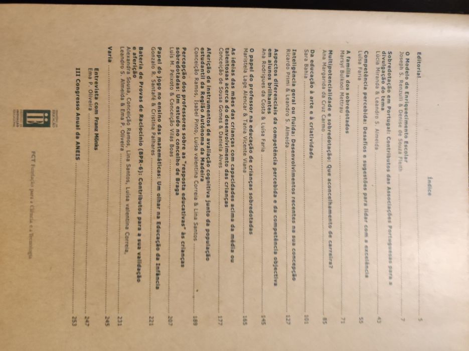 Revista Sobredotação número especial