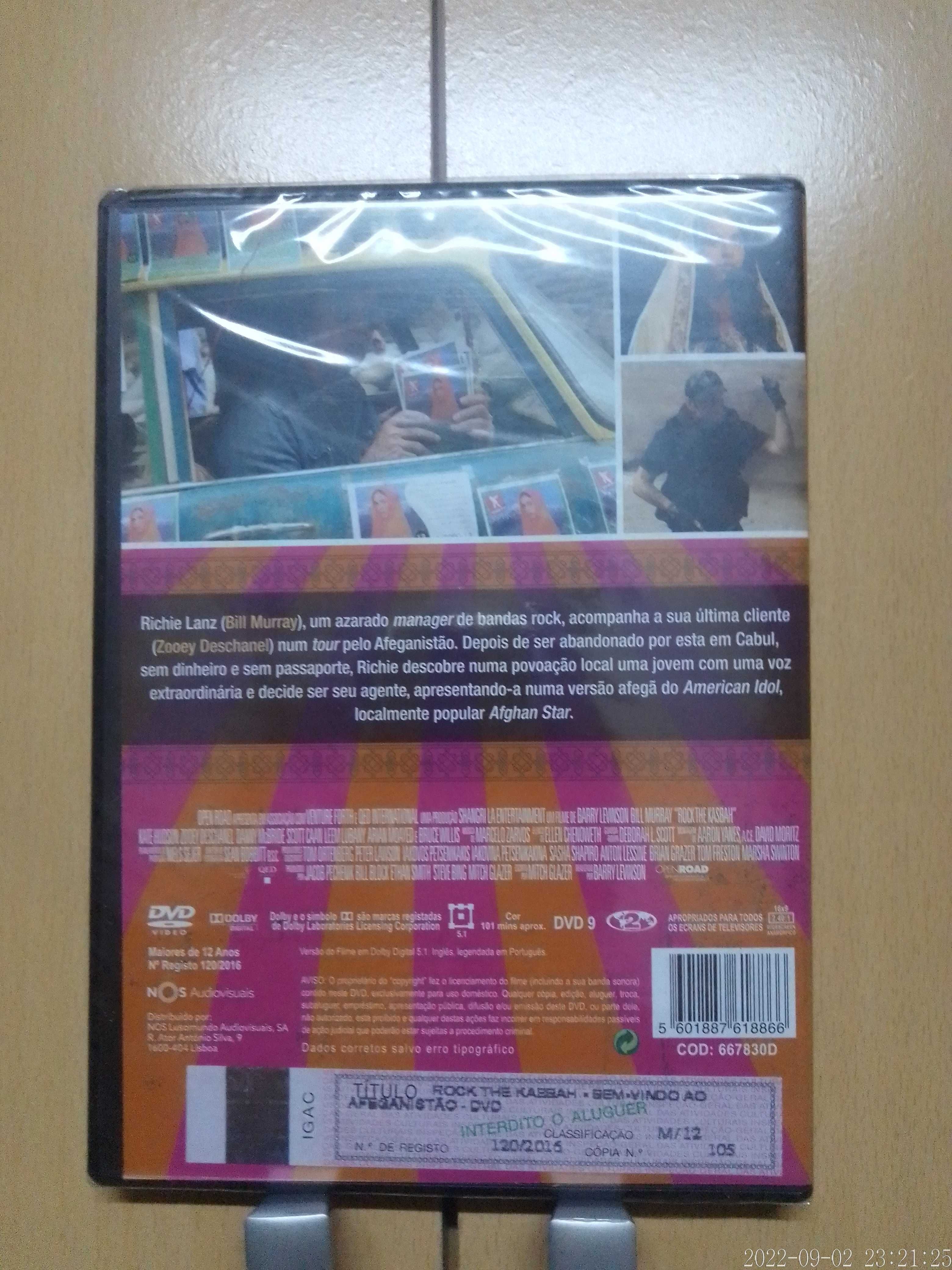 Dvd NOVO Rock the Kasbah Bem-vindo ao Afeganistão Filme Bill Murray