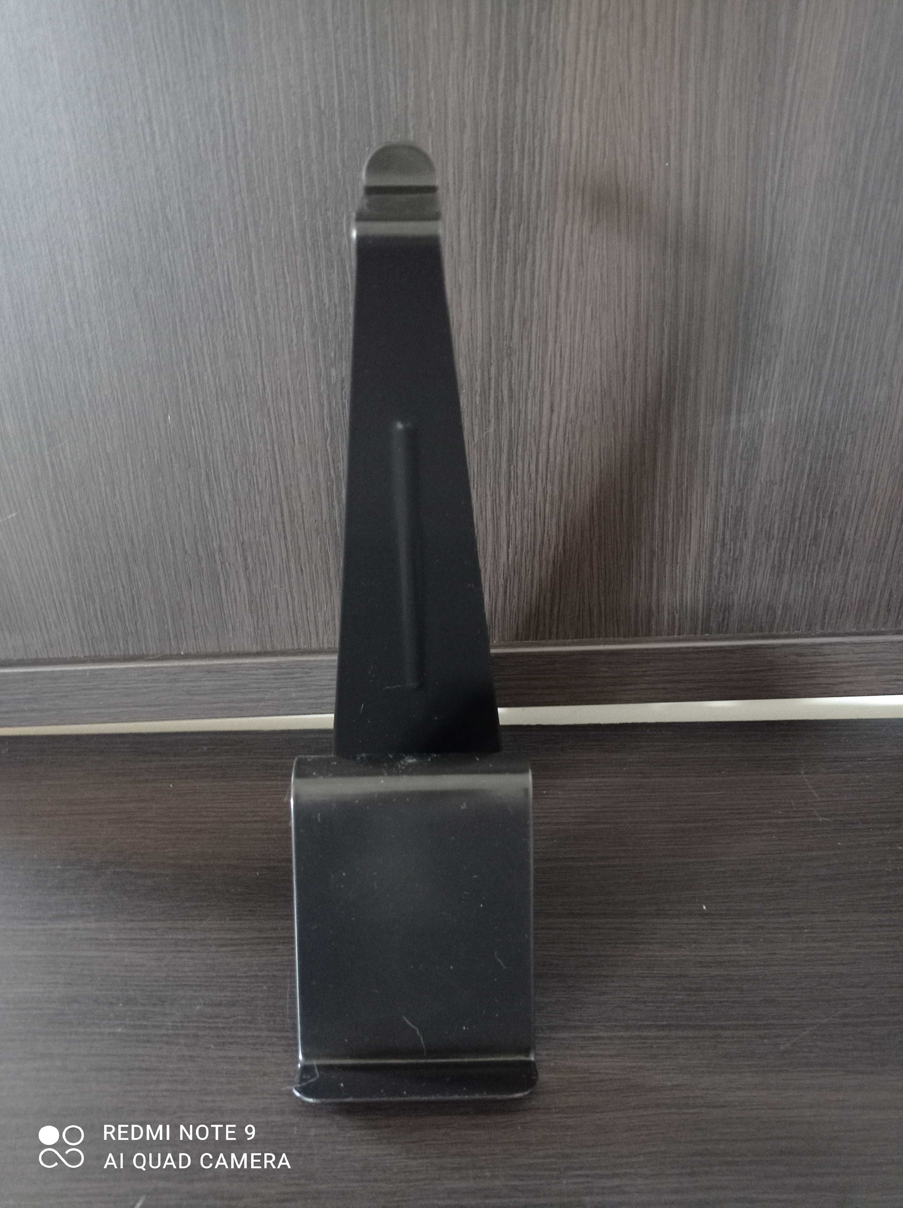 IKEA MOJLIGHET stojak na telefon i słuchawki metalowy czarny