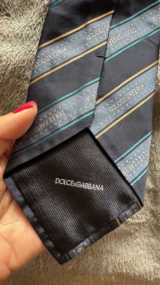 Оригинальный шелковый галстук dolce & gabbana