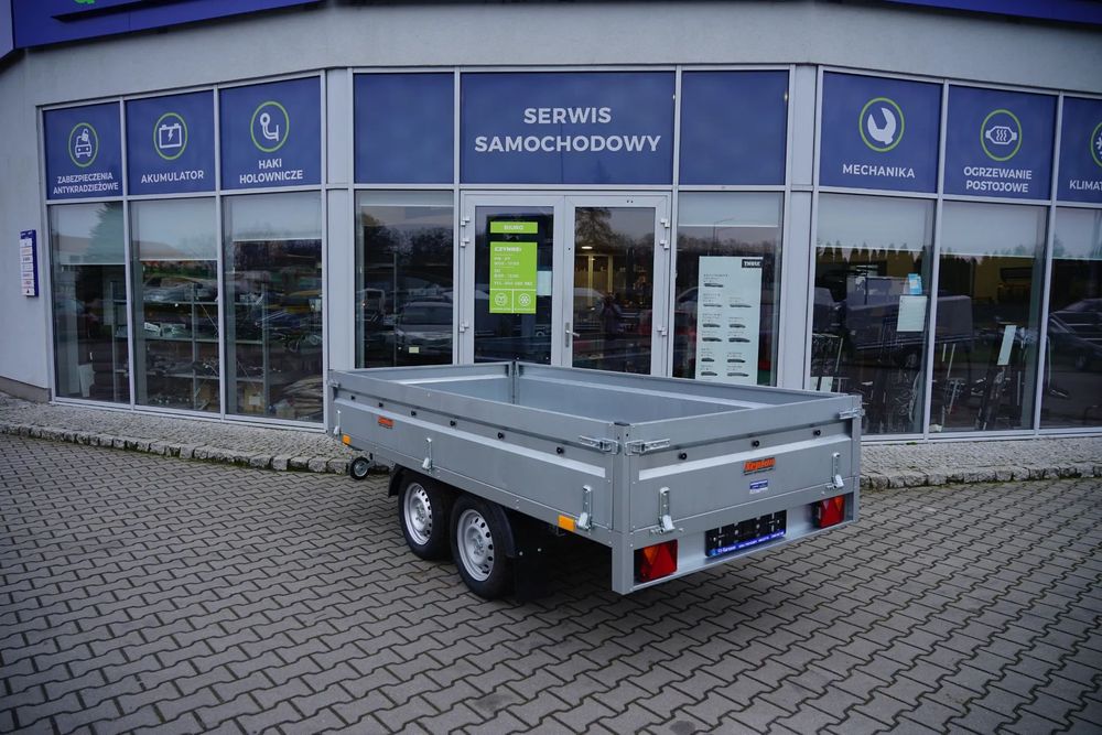 Neptun Przyczepa skrzyniowa 302x151x40 Neptun N13-302 2 KPS  302x151x40 DMC: 1000-1300 kg Wszystkie burty otwierane TRANSPORT!