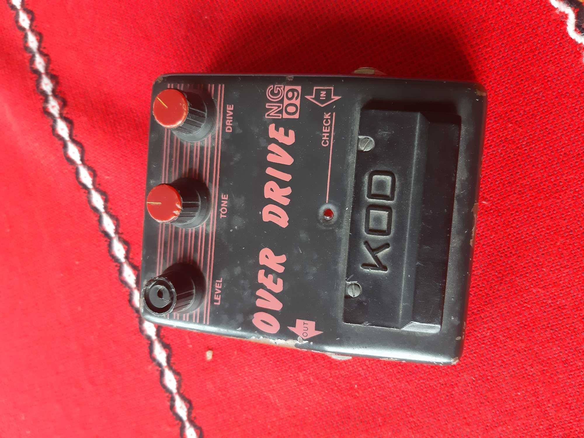 Bardzo rzadki Vintage KOD 1998 przester efekt gitarowy OVER DRIVE NG09