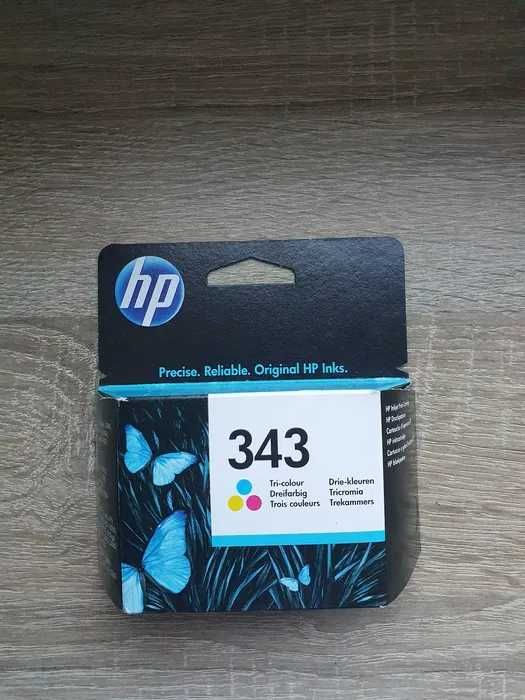 Nowy oryginalny kolorowy tusz HP 343 7ml