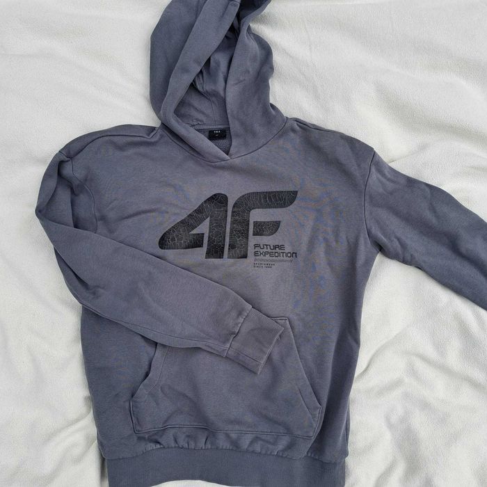 Bluza 4F dla chłopca szaro-grafitowa, rozm. ok. 164