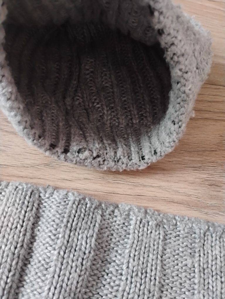 Czapka + szalik ze sową
