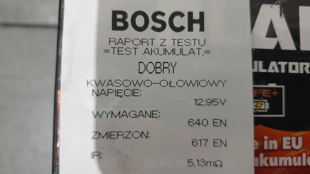 Akumulator używany SOLARIS 12V 70AH 640A